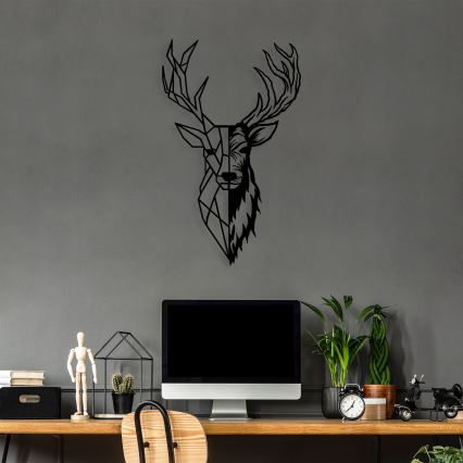 Wanddekoration 42x70 cm Hirsch Metall