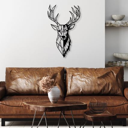 Wanddekoration 42x70 cm Hirsch Metall