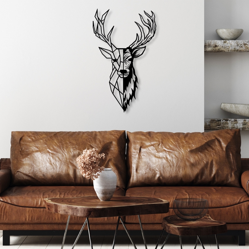 Wanddekoration 42x70 cm Hirsch Metall