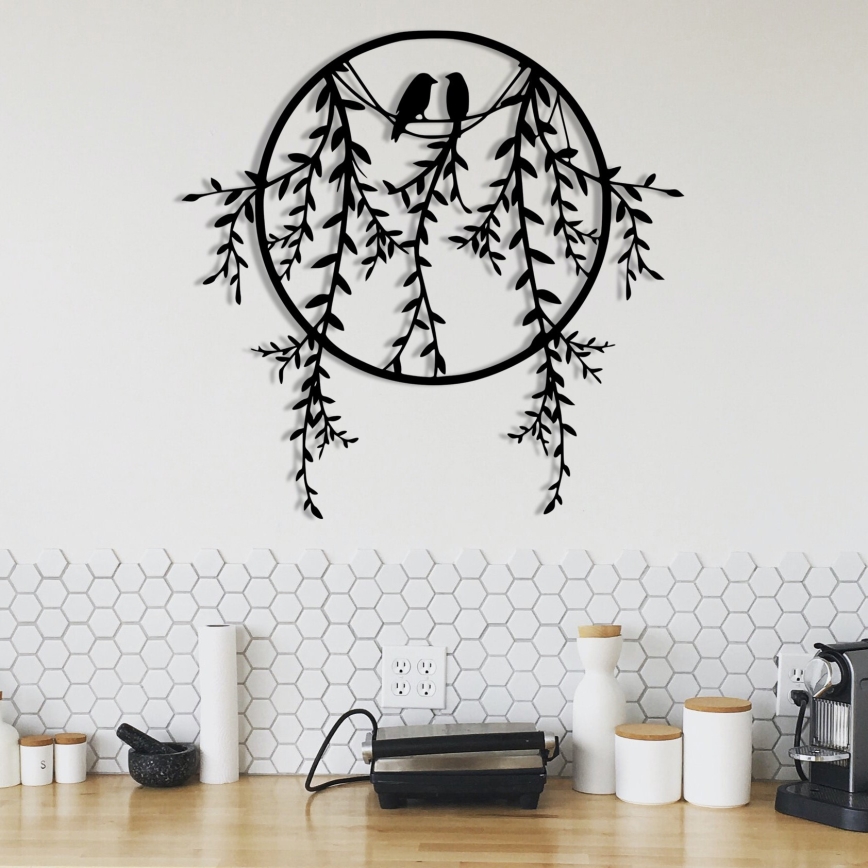 Wanddekoration 45x44 cm Äste aus Metall