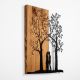 Wanddekoration 45x58 cm Bäume Holz/Metall