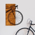 Wanddekoration 45x58 cm Fahrrad Holz/Metall