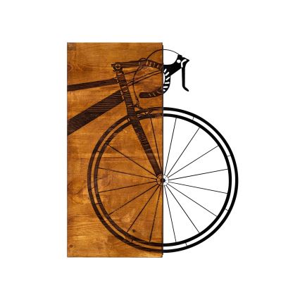 Wanddekoration 45x58 cm Fahrrad Holz/Metall