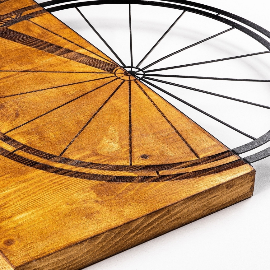 Wanddekoration 45x58 cm Fahrrad Holz/Metall