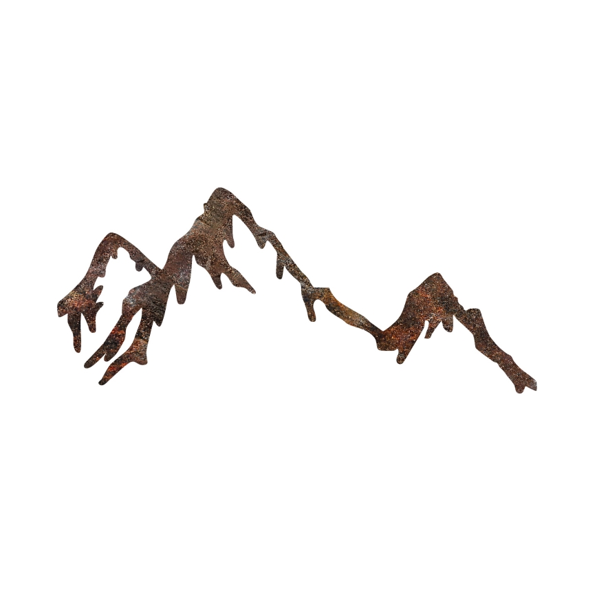 Wanddekoration 45x70 cm Berge Metall