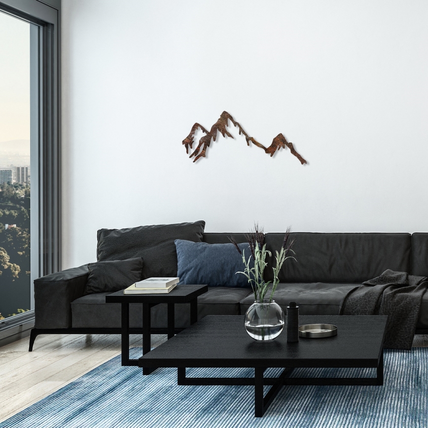 Wanddekoration 45x70 cm Berge Metall