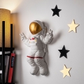 Wanddekoration 47x35 cm Astronaut golden