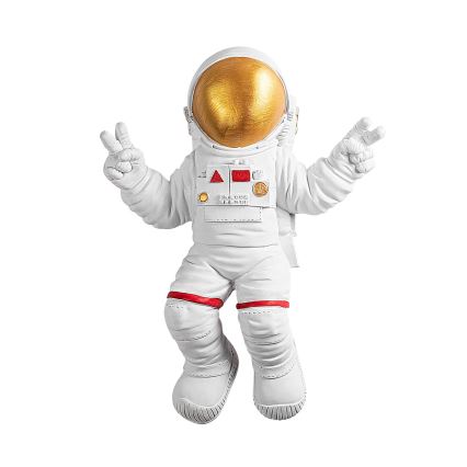 Wanddekoration 47x35 cm Astronaut golden