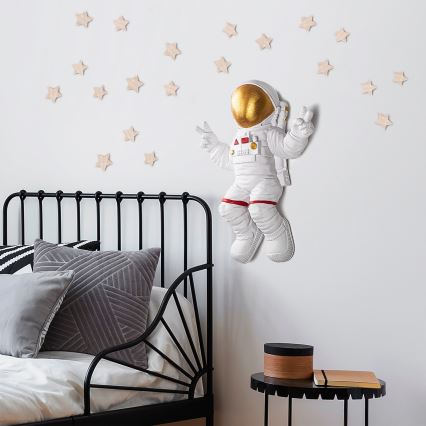Wanddekoration 47x35 cm Astronaut golden