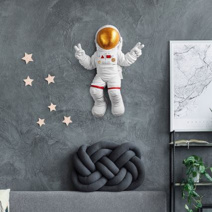 Wanddekoration 47x35 cm Astronaut golden
