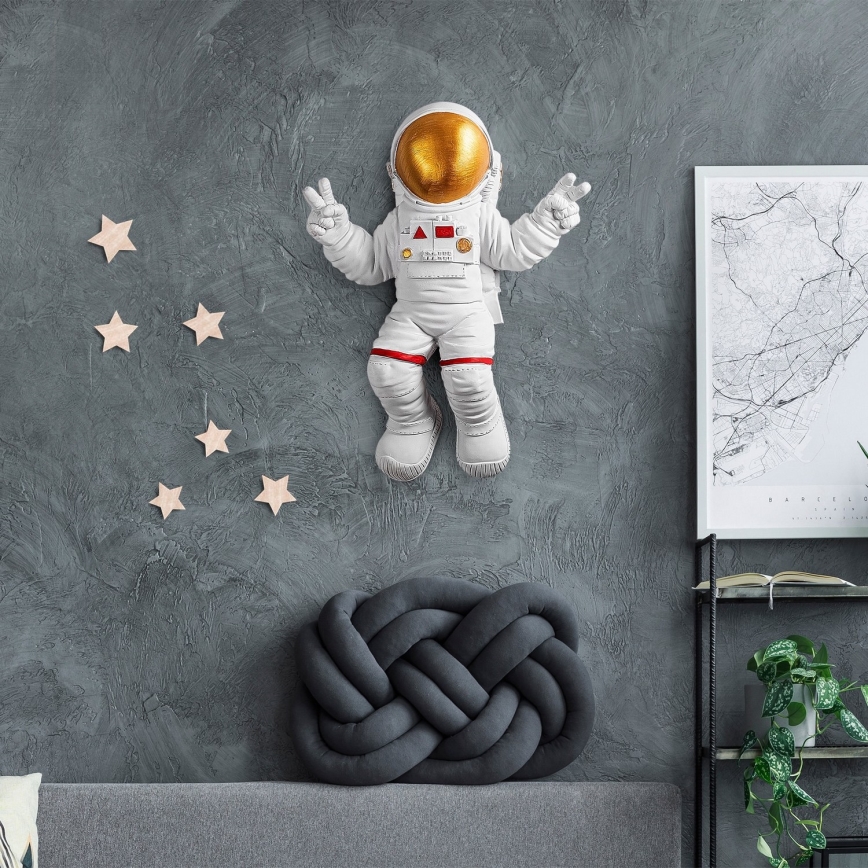 Wanddekoration 47x35 cm Astronaut golden