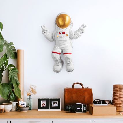Wanddekoration 47x35 cm Astronaut golden