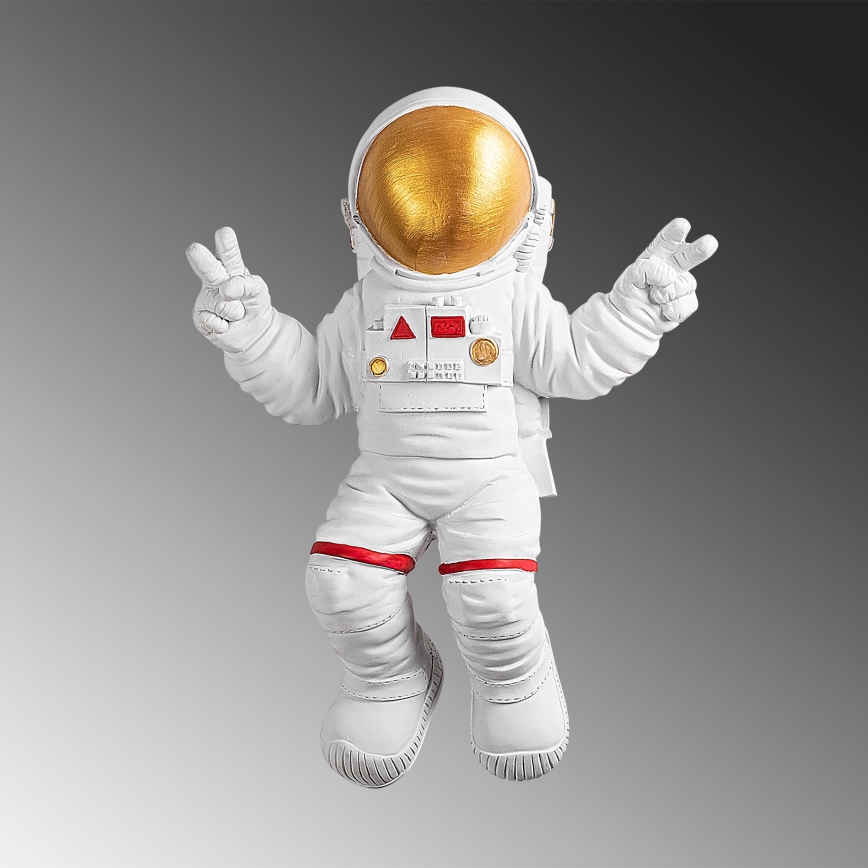 Wanddekoration 47x35 cm Astronaut golden