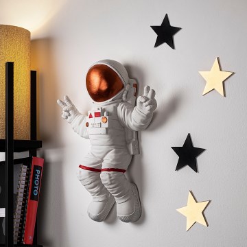 Wanddekoration 47x35 cm Astronaut kupfern