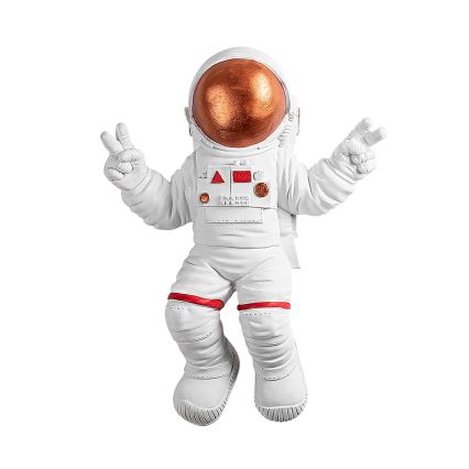 Wanddekoration 47x35 cm Astronaut kupfern