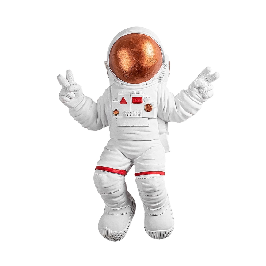 Wanddekoration 47x35 cm Astronaut kupfern