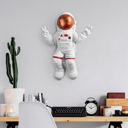 Wanddekoration 47x35 cm Astronaut kupfern