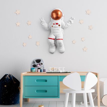 Wanddekoration 47x35 cm Astronaut kupfern