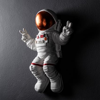 Wanddekoration 47x35 cm Astronaut kupfern
