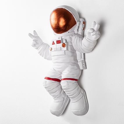 Wanddekoration 47x35 cm Astronaut kupfern