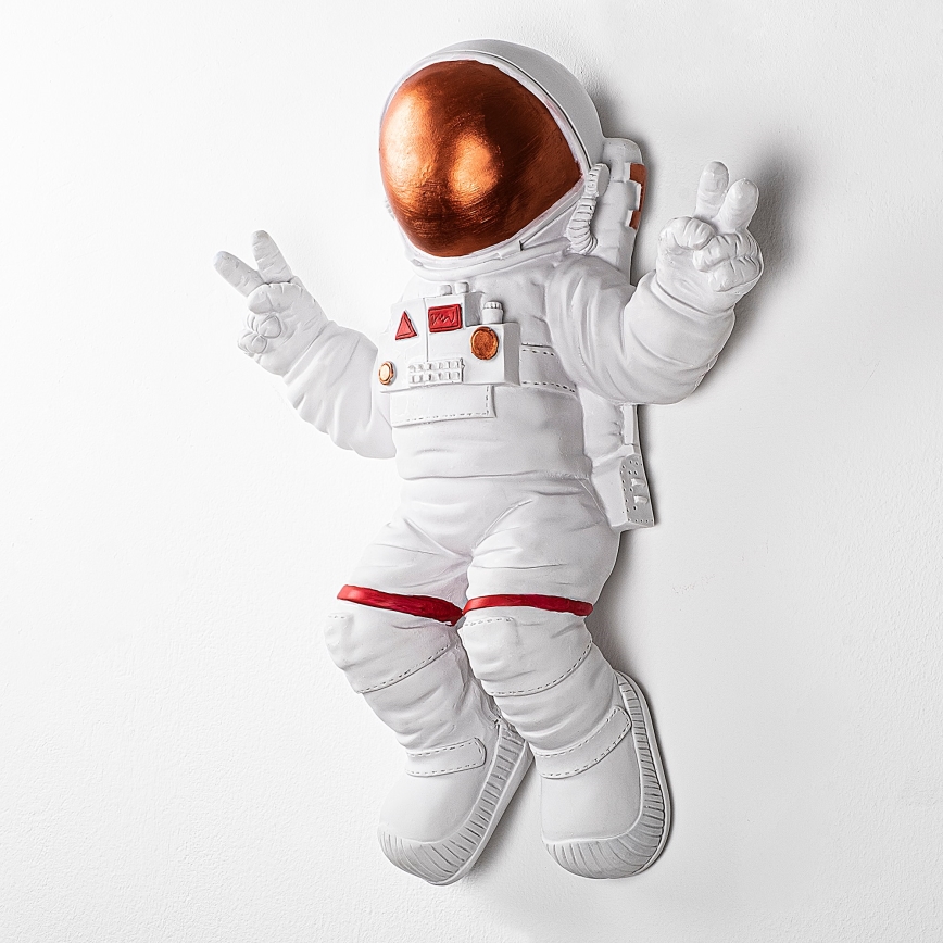 Wanddekoration 47x35 cm Astronaut kupfern