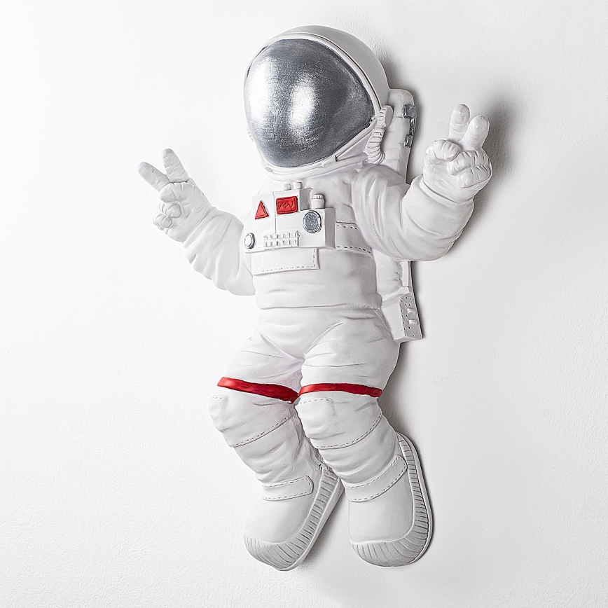 Wanddekoration 47x35 cm Astronaut silbern
