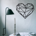 Wanddekoration 47x40 cm Herz Metall