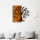 Wanddekoration 58x58 cm Baum Holz/Metall