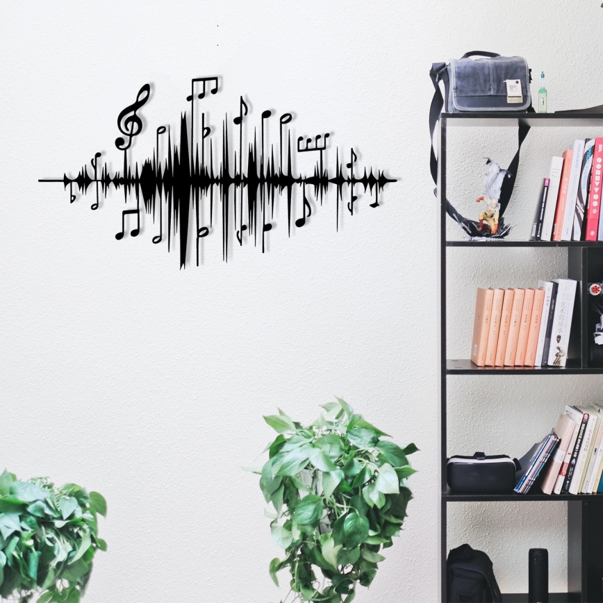 Wanddekoration 69x37 cm Noten Metall