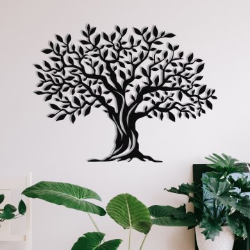 Wanddekoration 69x52 cm Baum Metall
