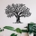 Wanddekoration 69x52 cm Baum Metall