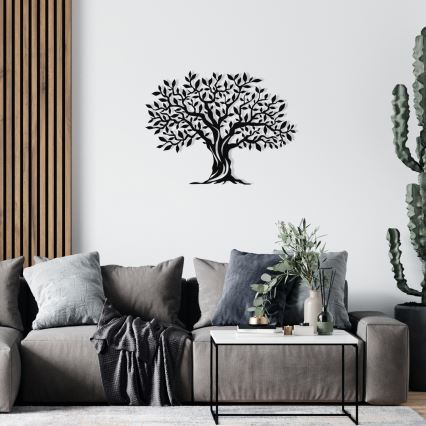 Wanddekoration 69x52 cm Baum Metall