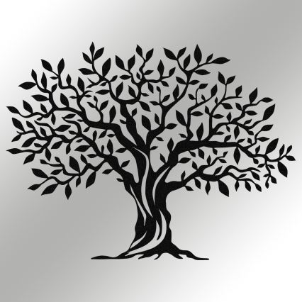 Wanddekoration 69x52 cm Baum Metall