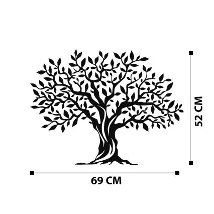 Wanddekoration 69x52 cm Baum Metall