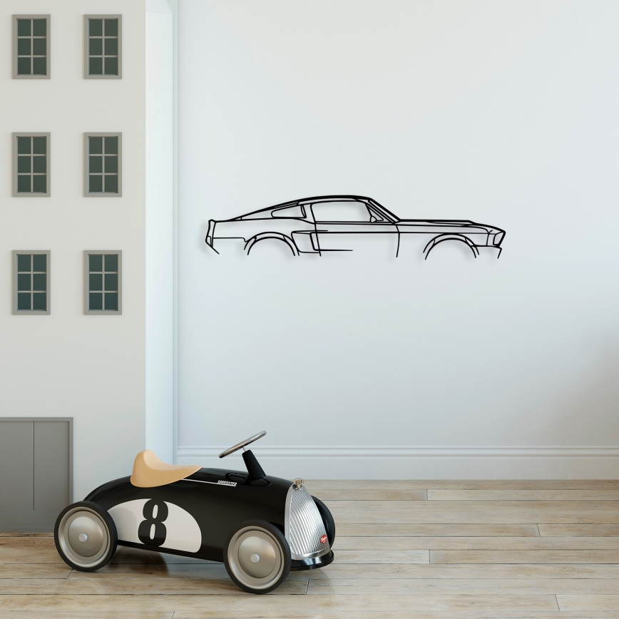 Wanddekoration 70x15 cm Auto Metall