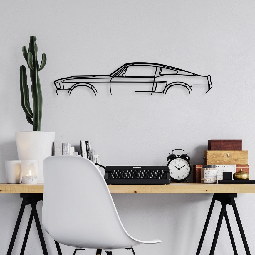 Wanddekoration 70x15 cm Auto Metall