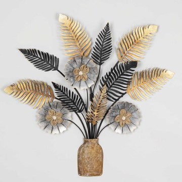 Wanddekoration Blume 71,5x73 cm