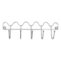 Wandgarderobe 10x34,5 cm, glänzender Chrom