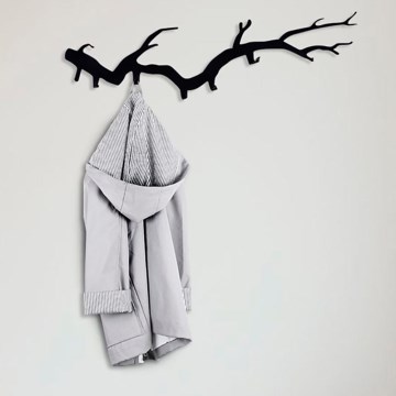 Wandgarderobe 87x22 cm, Ast