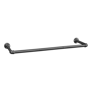 Wandgarderobe für Kleiderbügel LINEA 92x7x30 cm schwarz