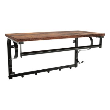 Wandgarderobe mit Ablage NATE braun/schwarz