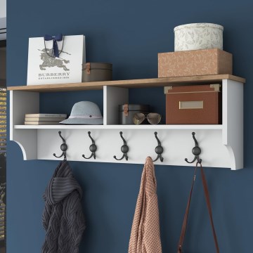 Wandgarderobe RANI 120x37,2 cm Weiß/Beige