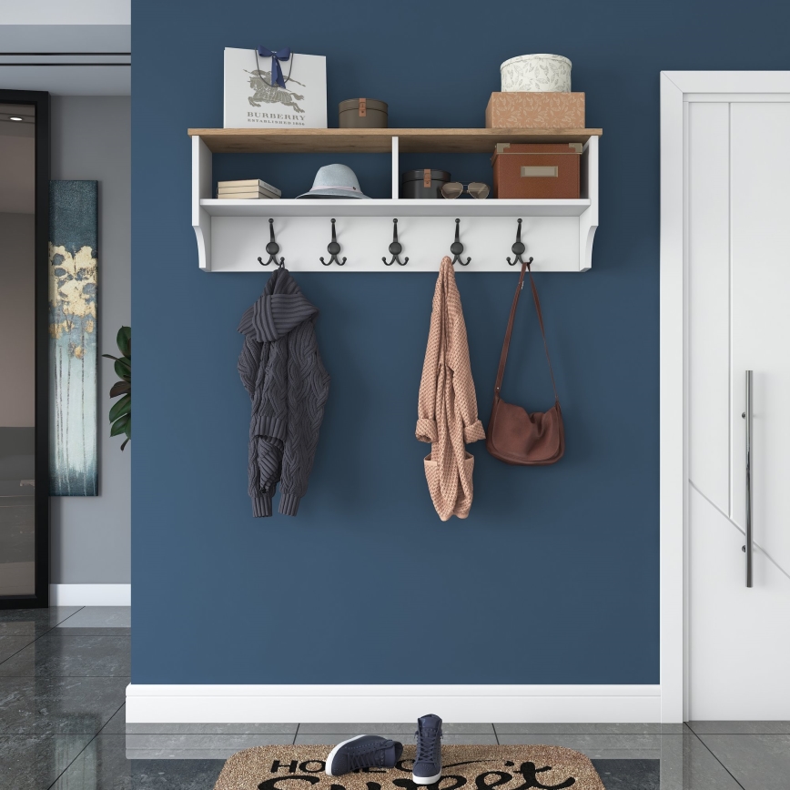 Wandgarderobe RANI 120x37,2 cm Weiß/Beige