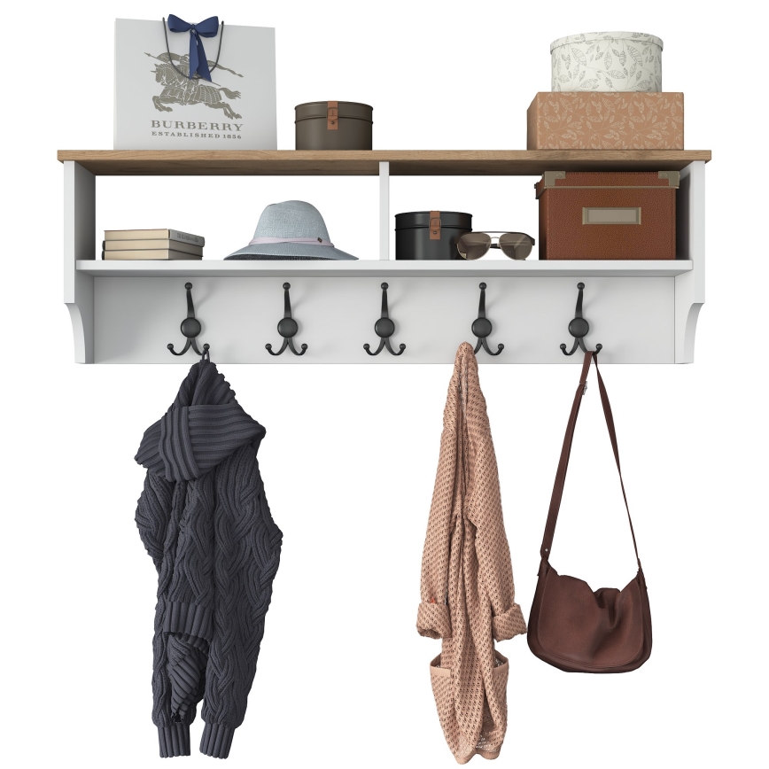 Wandgarderobe RANI 120x37,2 cm Weiß/Beige