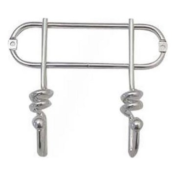 Wandhaken TWIST 13,5x16,5 cm glänzender Chrom