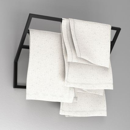 Wandhandtuchhalter 37x60 cm schwarz