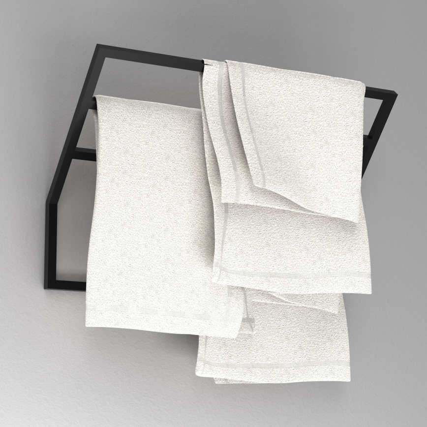 Wandhandtuchhalter 37x60 cm schwarz