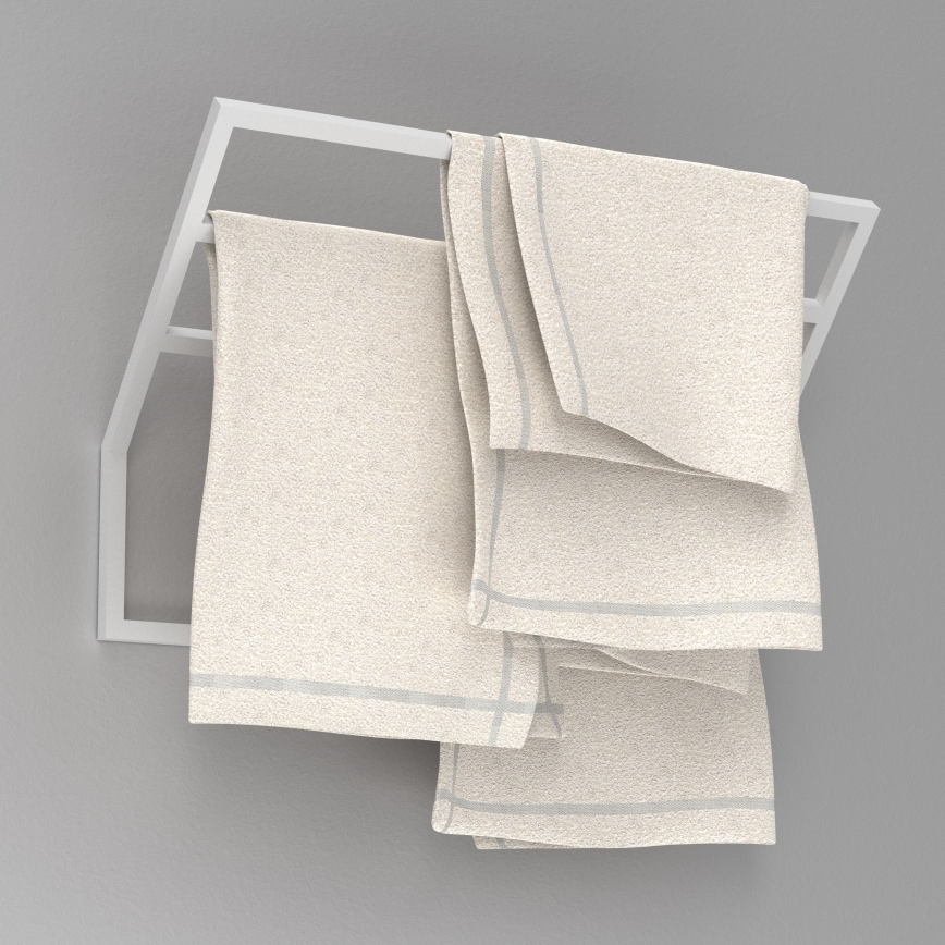 Wandhandtuchhalter 37x60 cm weiß