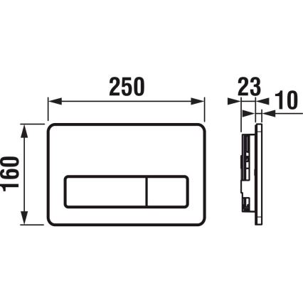 Wandhängendes randloses WC LYRA + WC-Sitz SoftClose LYRA + Spültaste DUAL + Unterputzmodul + Isolierunterlage