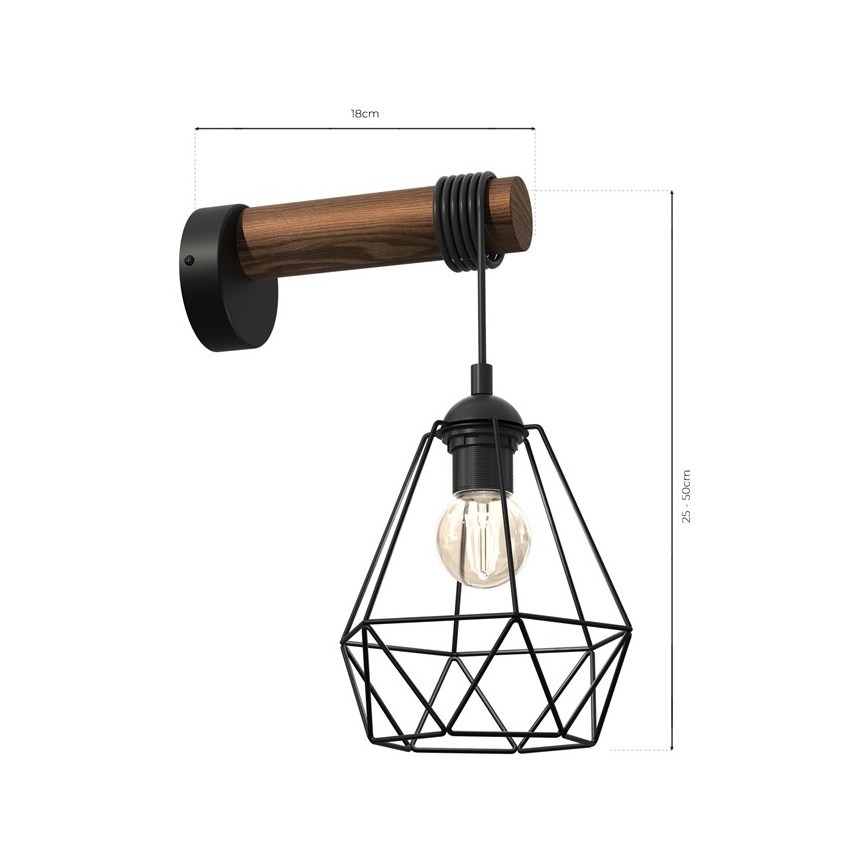 Wandlampe ACERO 1xE27/60W/230V